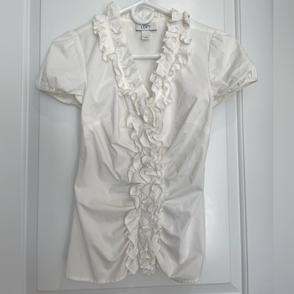 LOFT ruffled blouse - Picture 4 of 7